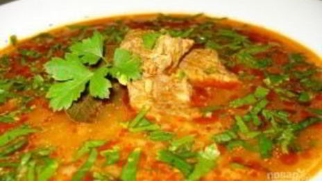 суп харчо с томатной пастой