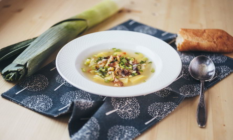 Рецепт супа куриного с вермишелью и луком-пореем