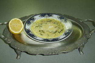 Суп на основе ячменных хлопьев