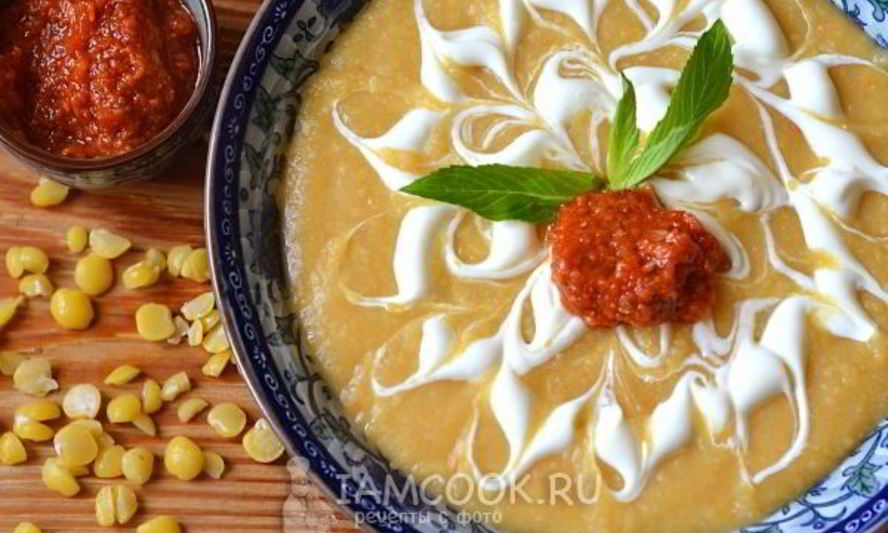 Рецепт горохового супа-пюре с картофелем