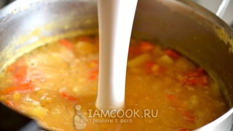 гороховый суп-пюре с картофелем