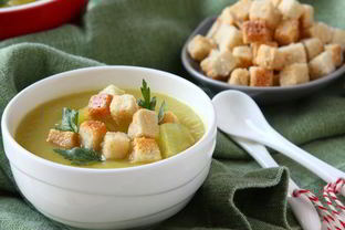 Картофельный суп-пюре с ветчиной