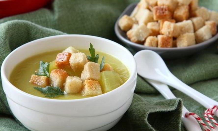 Рецепт картофельного супа-пюре с ветчиной