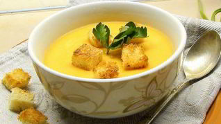 Постный суп-пюре из гороха