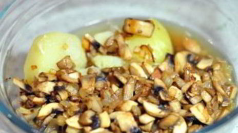 суп-пюре грибной с сыром