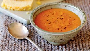 Суп-пюре из красной чечевицы