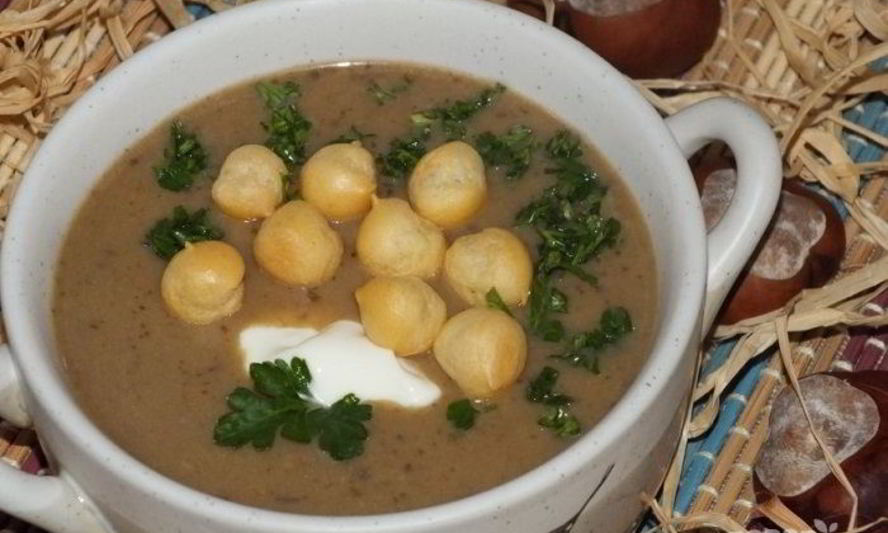 Рецепт супа-пюре из лесных грибов