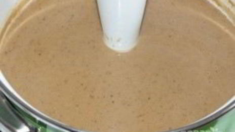 суп-пюре из лесных грибов