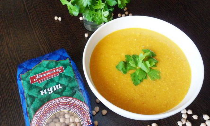 Рецепт супа-пюре из нута с карри