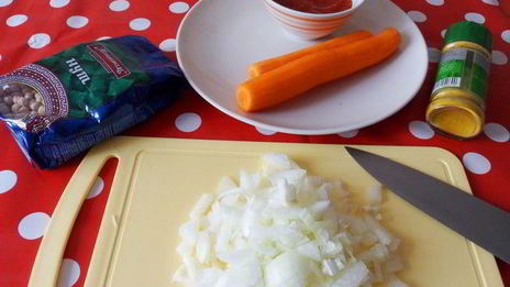 суп-пюре из нута с карри