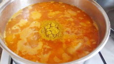 суп-пюре из нута с карри