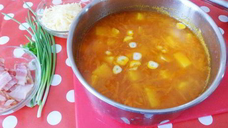 суп-пюре из нута с карри