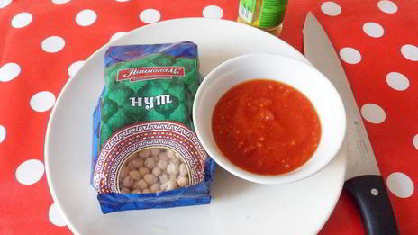 суп-пюре из нута с карри