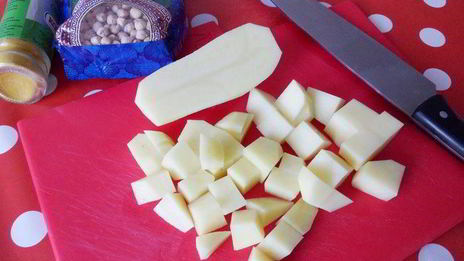 суп-пюре из нута с карри