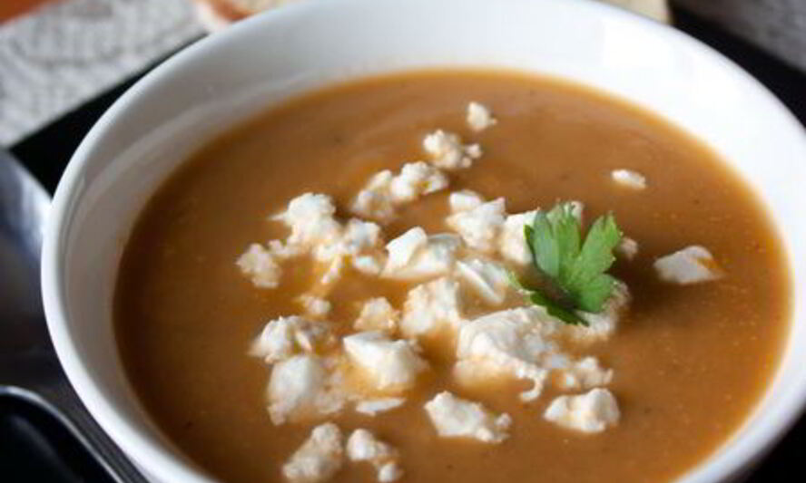 Рецепт супа-пюре из печеных баклажанов