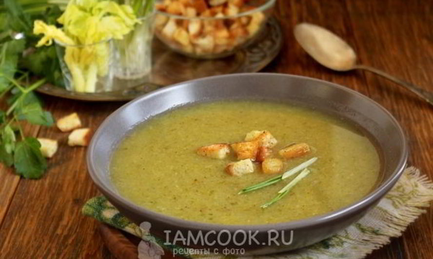 Рецепт супа-пюре из сельдерея с капустой