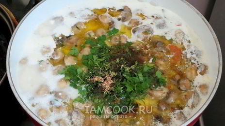 суп-пюре из шампиньонов с плавленным сыром