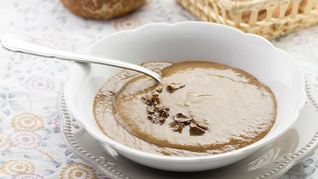 Суп пюре из сушеных грибов