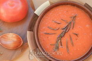 Суп пюре из томатного сока