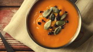 Суп-пюре из тыквы и моркови