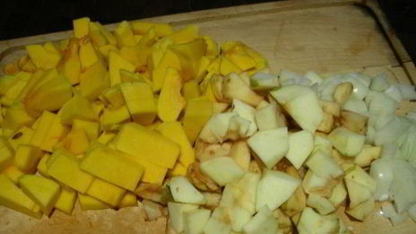 суп-пюре из тыквы и яблока