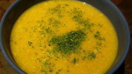 суп-пюре из тыквы и яблока