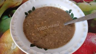 Суп-пюре луково-грибной в мультиварке