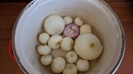 суп-пюре луково-грибной в мультиварке