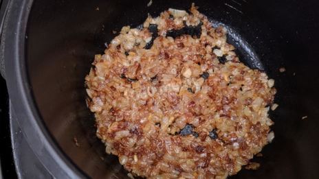 суп-пюре луково-грибной в мультиварке