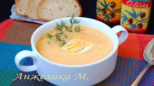 Суп-пюре с овощами и плавленым сырком