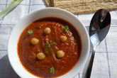 Томатный суп-пюре с нутом