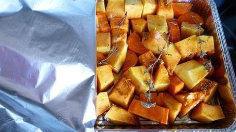 тыквенный суп-пюре с чесночными гренками