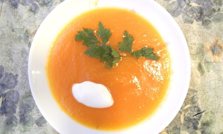 Рецепт тыквенного супа-пюре с чесноком