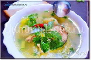 Суп рыбный с галушками