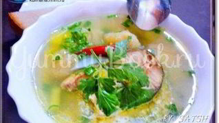 Суп рыбный с галушками