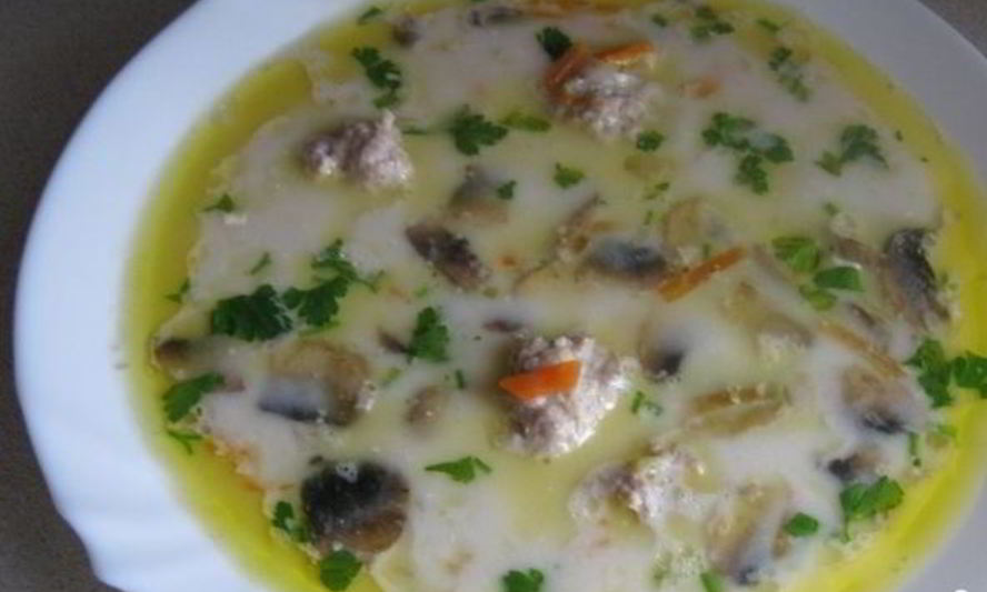 Рецепт супа с фрикадельками и грибами