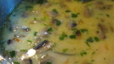 суп с фрикадельками и грибами