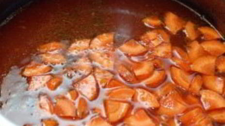 суп с говядиной и рисом