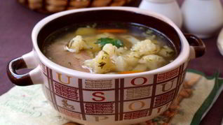 Суп с курицей и цветной капустой