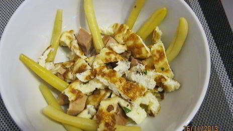 суп с омлетом и спаржей