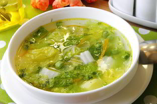 Суп с пекинской капустой