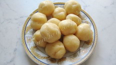 суп с заварными манными кнелями