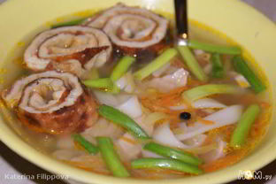 Суп со свининой и лапшой Удон