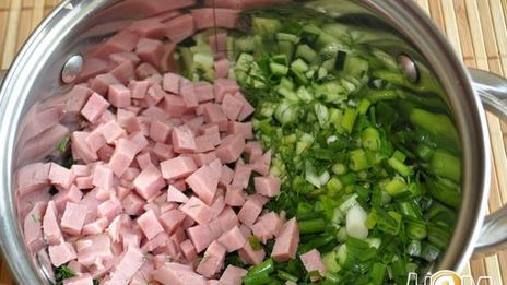 свекольник холодный, с ветчиной