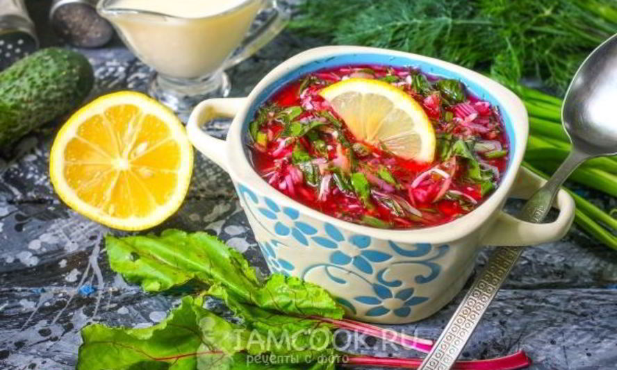 Рецепт свекольника с ботвой