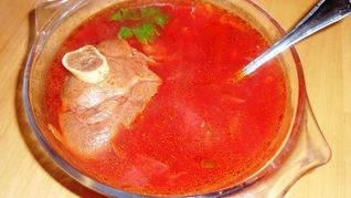 Свекольник с фасолью