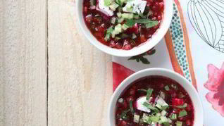 Свекольник с козьим сыром