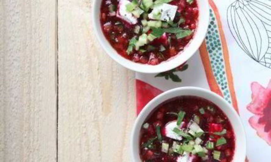 Рецепт свекольника с козьим сыром