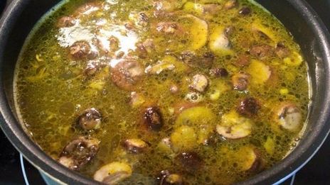 сырно-грибной суп