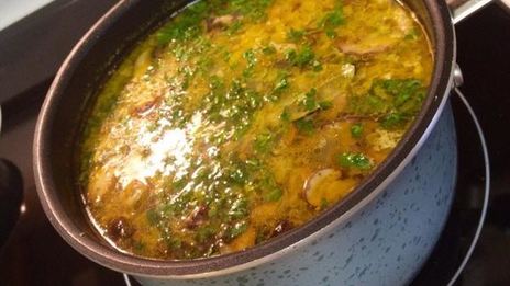 сырно-грибной суп